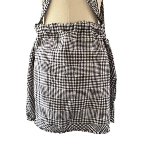 Free People Chrissie Mini Skirtall Dress in Black/White Gingham Medium NWOT - Picture 11 of 16
